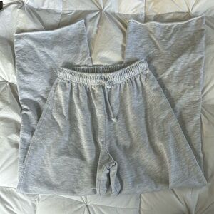 Heather Gray flared sweatpants